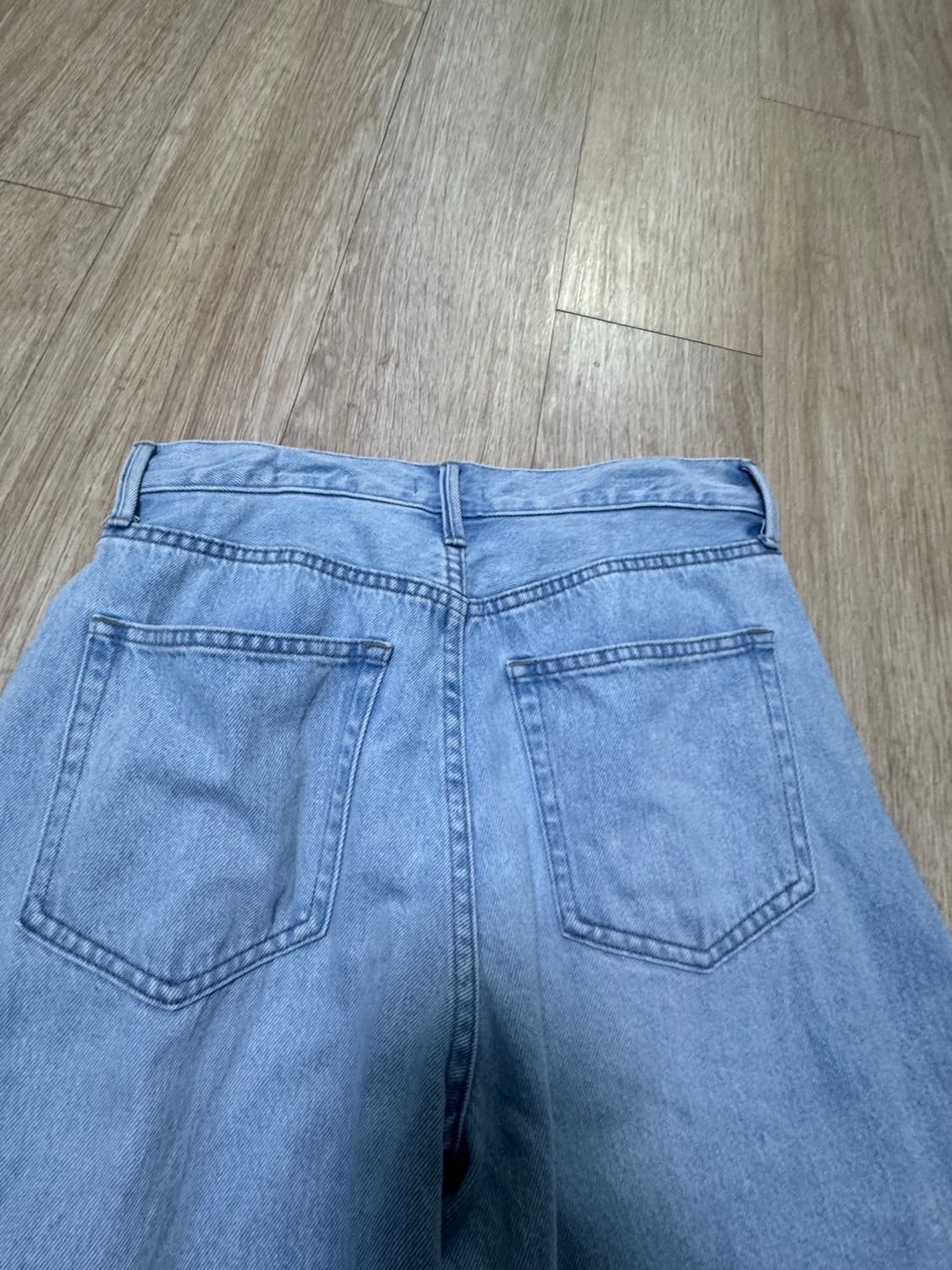 유니클로 배기커브진 연청 26 상품이미지6