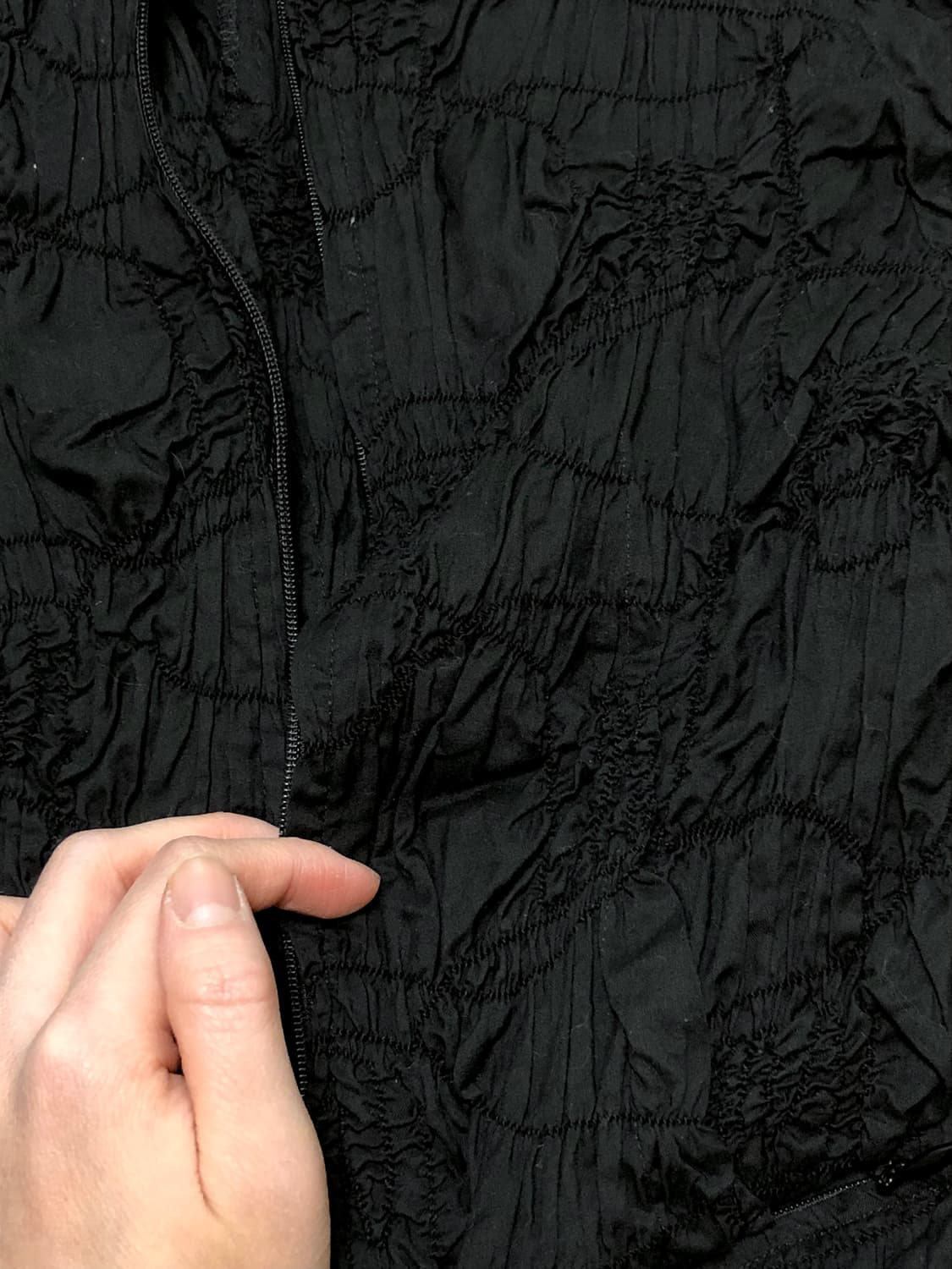 센소유니코 t.b 투웨이 링클 셔링 스탠드카라 5부 집업 셔츠 블라우스 상품이미지3