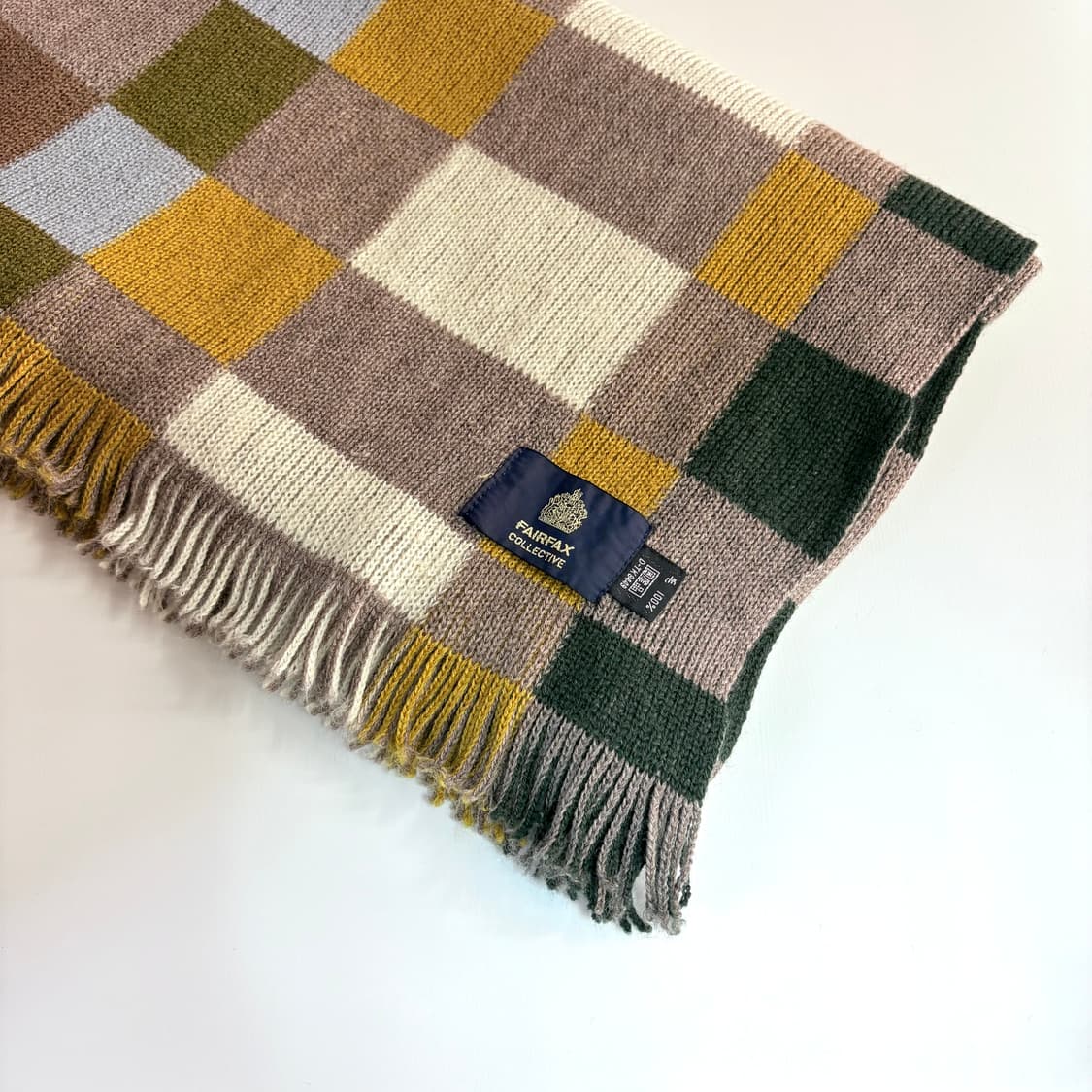 FAIRFAX 울 블록 체크 머플러 (JPN) 상품이미지2