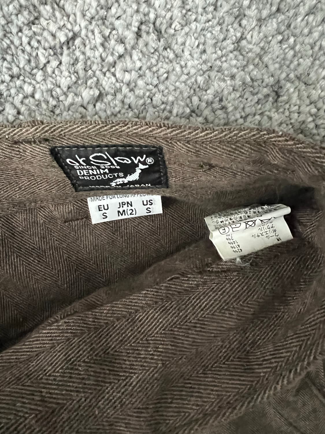 오어슬로우 헤링본 울 퍼티그 팬츠 2 상품이미지3