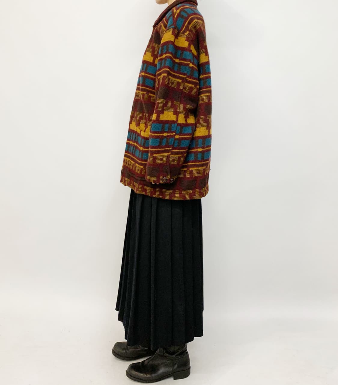 90's 켄터키 카디널 네이티브 패턴 울 자켓 상품이미지2