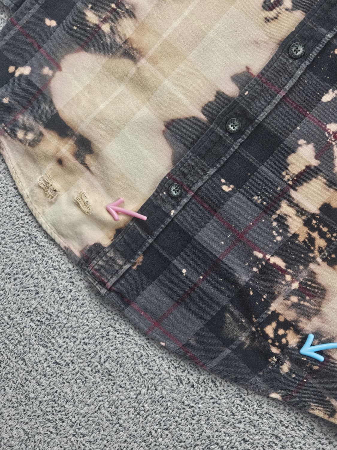 할리데이비슨 다잉 워시드 커스텀 플란넬 셔츠 ( L ) / 10585 상품이미지7