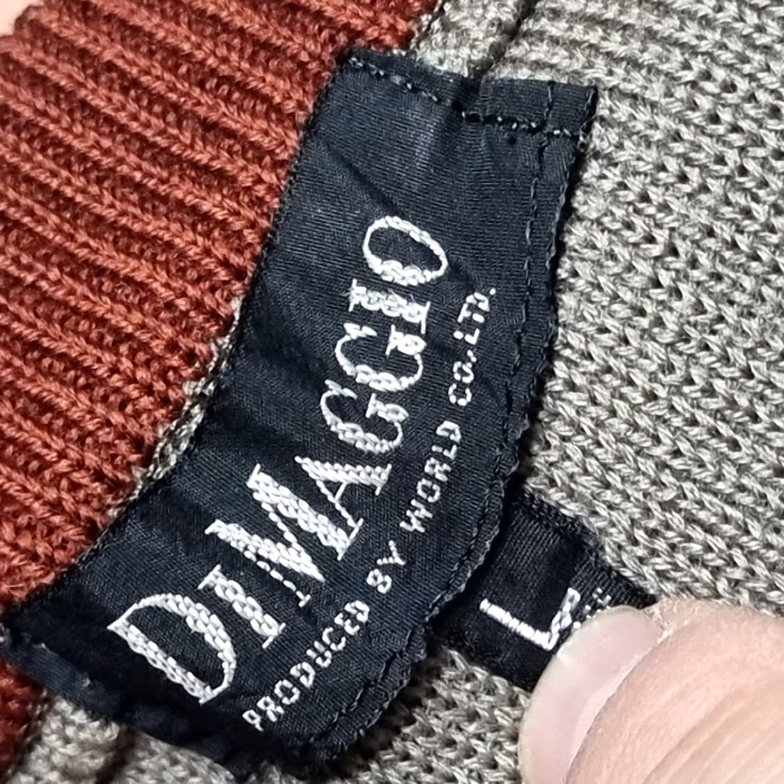 90s DI MAGGI 남성 퀼팅 포인트 니트(L) 상품이미지3