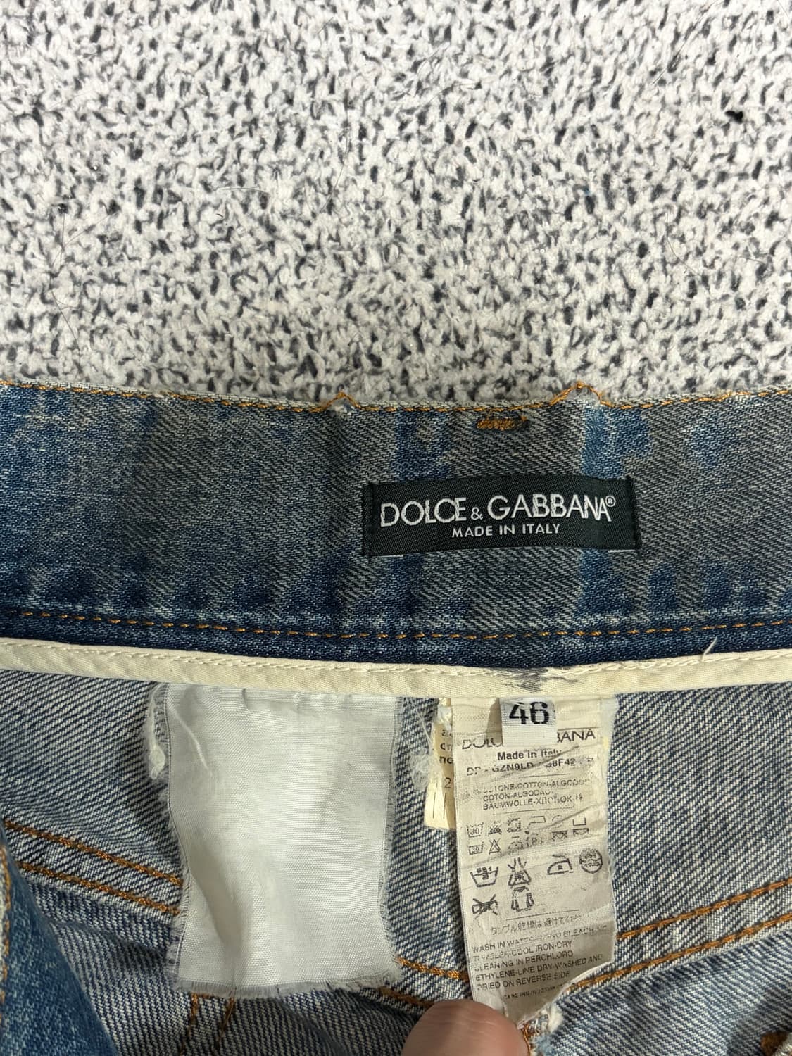 돌체앤가바나 디스트로이드 워싱 데님 진 상품이미지4