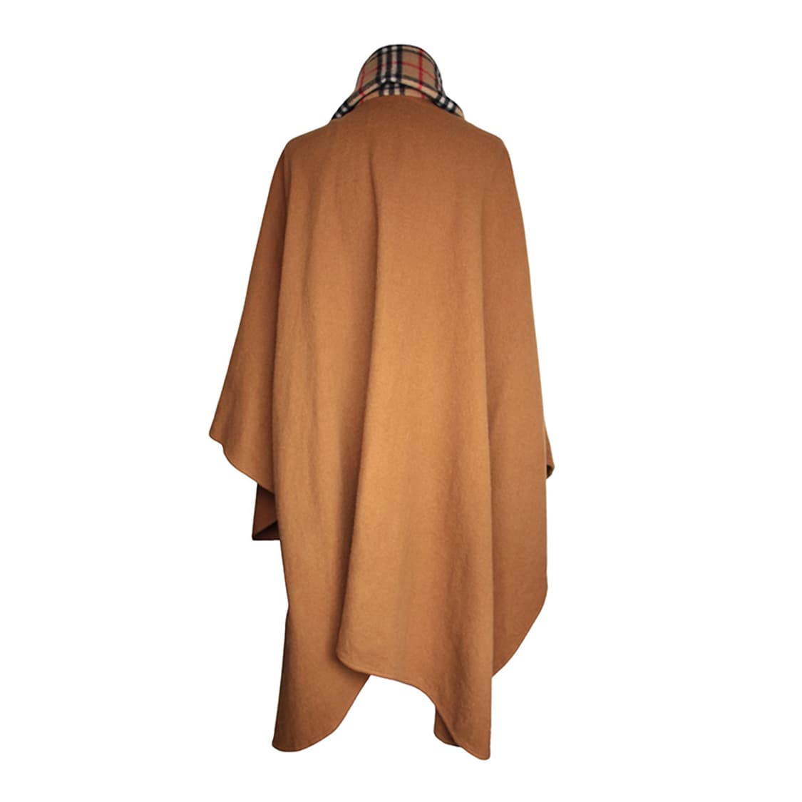 버버리 체크 캐시미어 케이프 롱코트 (빅 오버사이즈) 상품이미지3