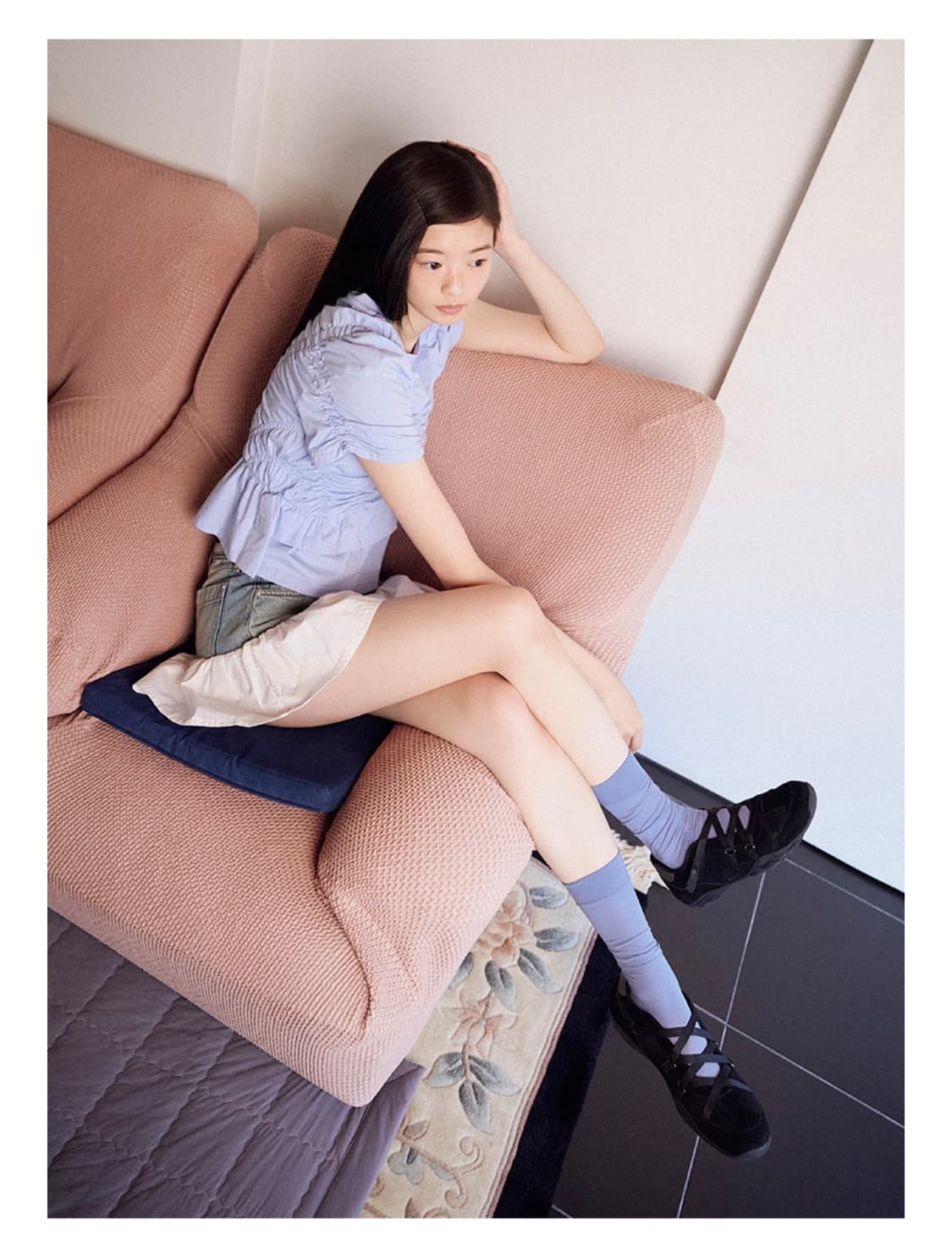 락피쉬웨더웨어 ZANE X-STRAP SNEAKERS black 상품이미지3