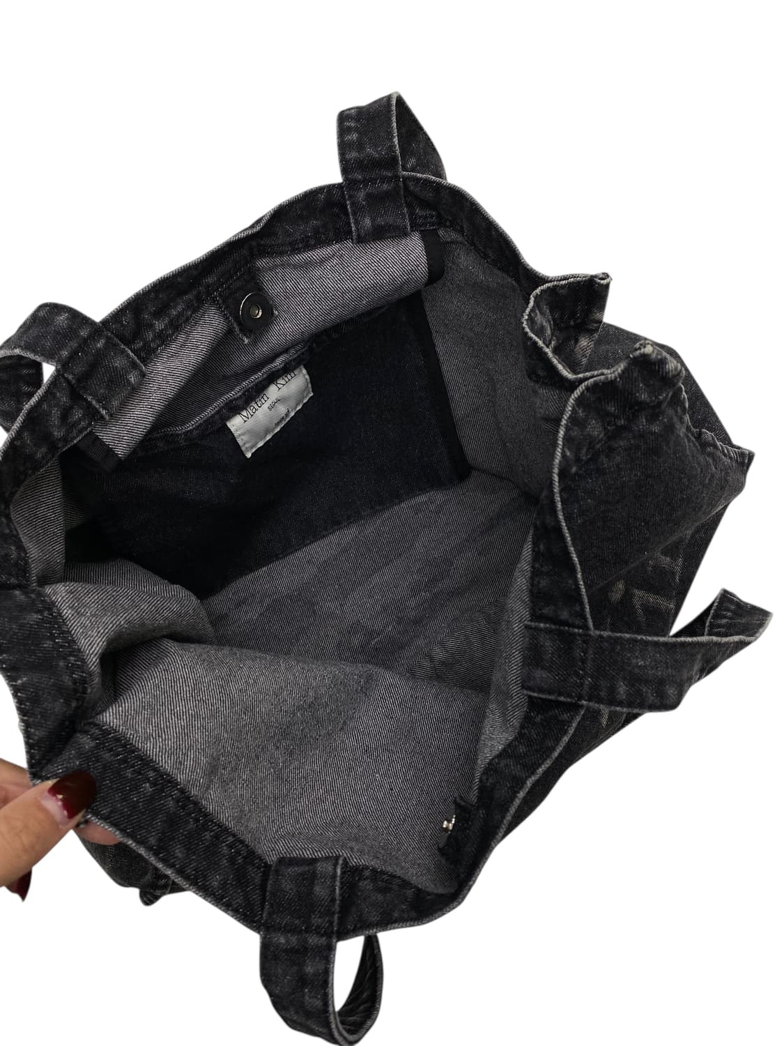 마뗑킴 흑청데님 에코백 상품이미지3