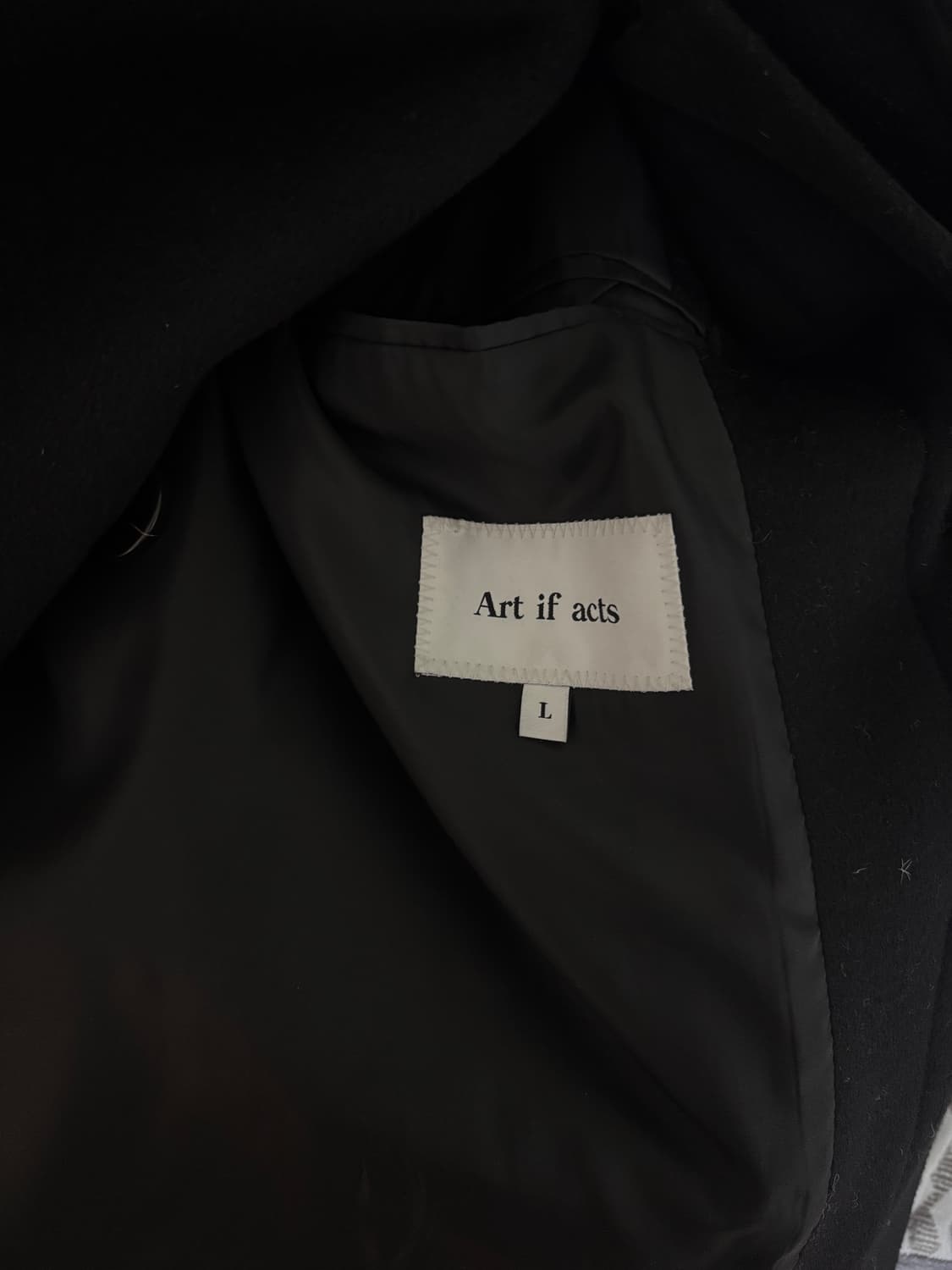[L] 아트이프액츠 발마칸 코트 (블랙) 상품이미지5
