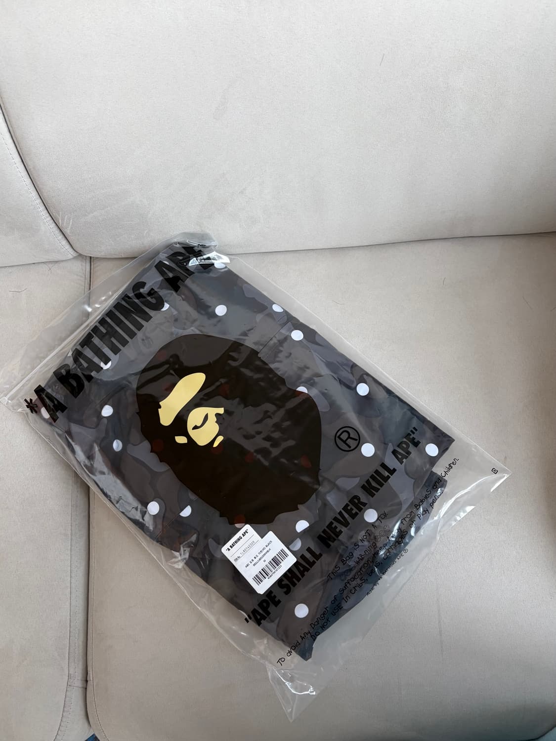 새상품) 베이프 ABC 도트 후드 자켓(M) BLACK 상품이미지1