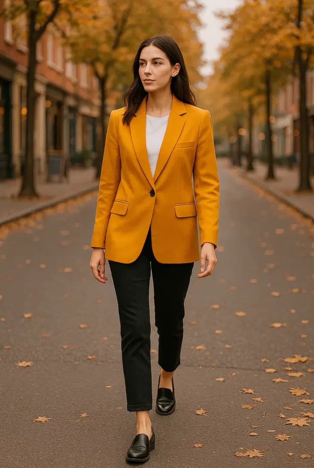 ZARA 머스타드 옐로우 싱글 자켓 상품이미지1