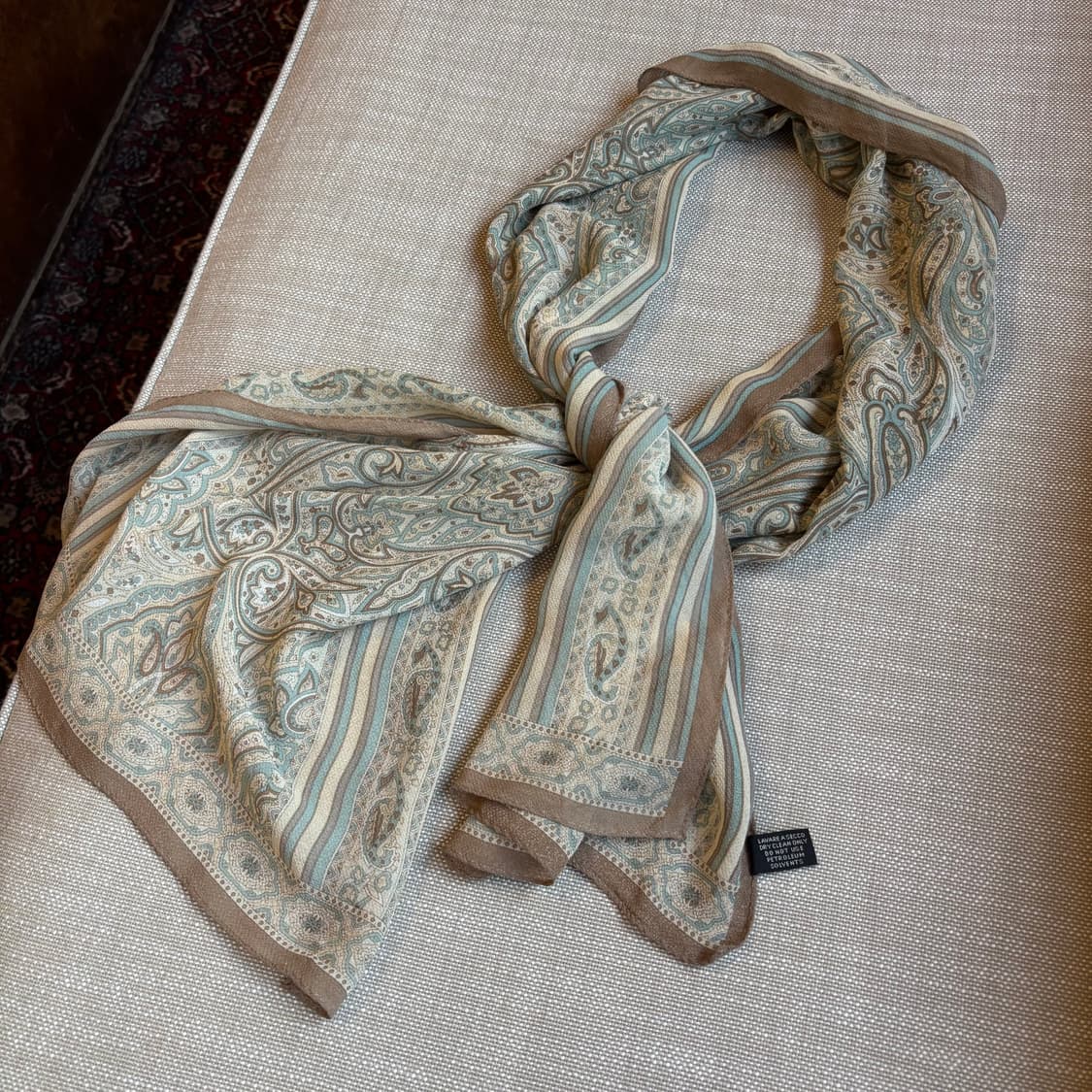 에트로(ETRO) 페이즐리 패턴 실크 스카프 상품이미지1
