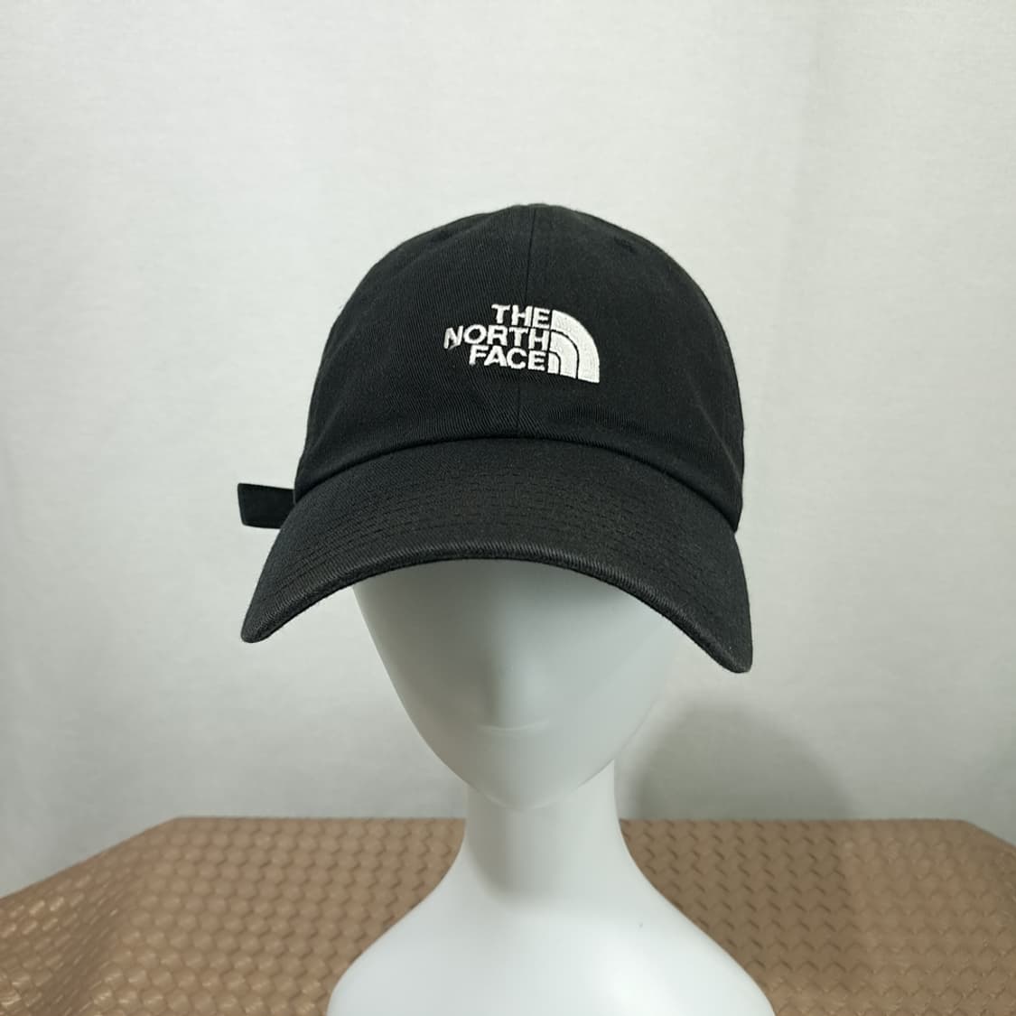 노스페이스 블랙 코튼 화이트 로고 자수 볼캡 P2025 상품이미지3