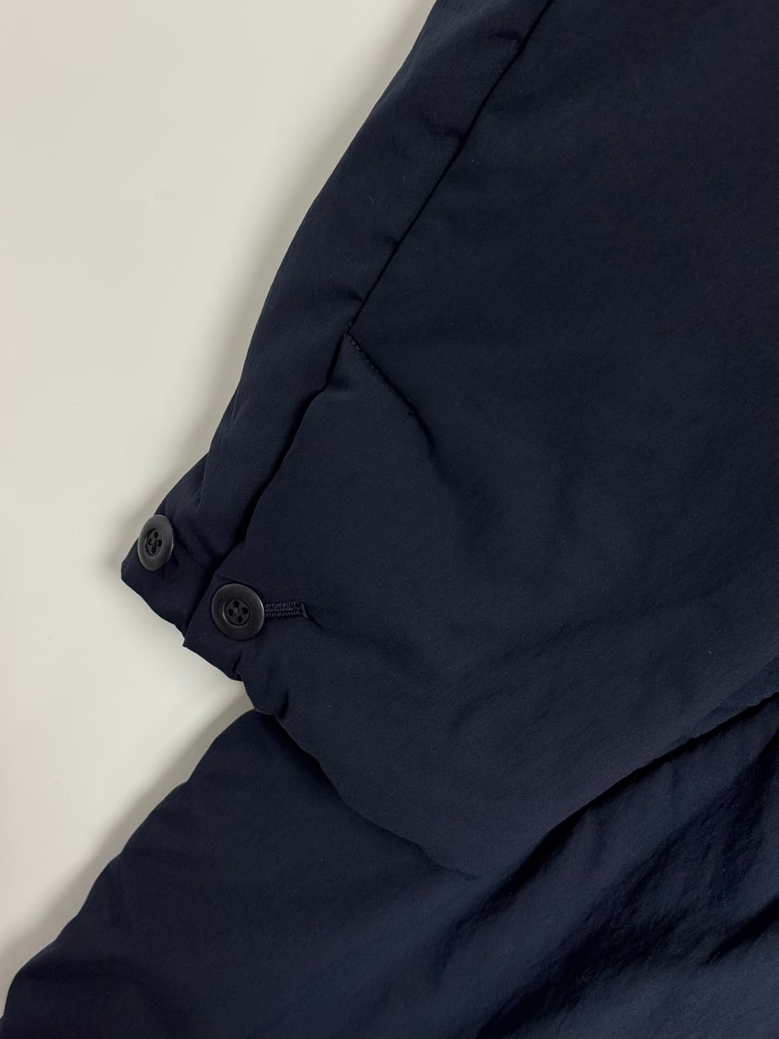 빔즈 안솜 패딩 오버 코트 네이비 L 상품이미지5