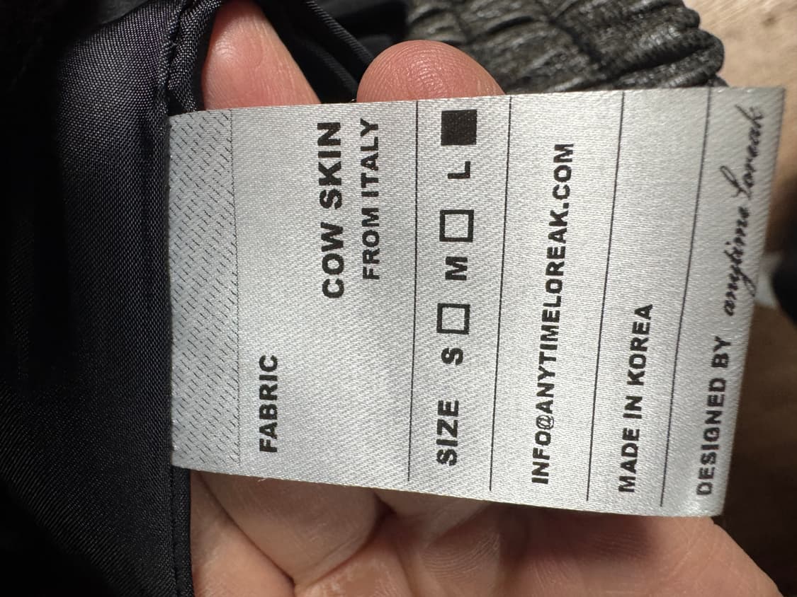 애니타임로릭 빈티지 레더 자켓 L 상품이미지3