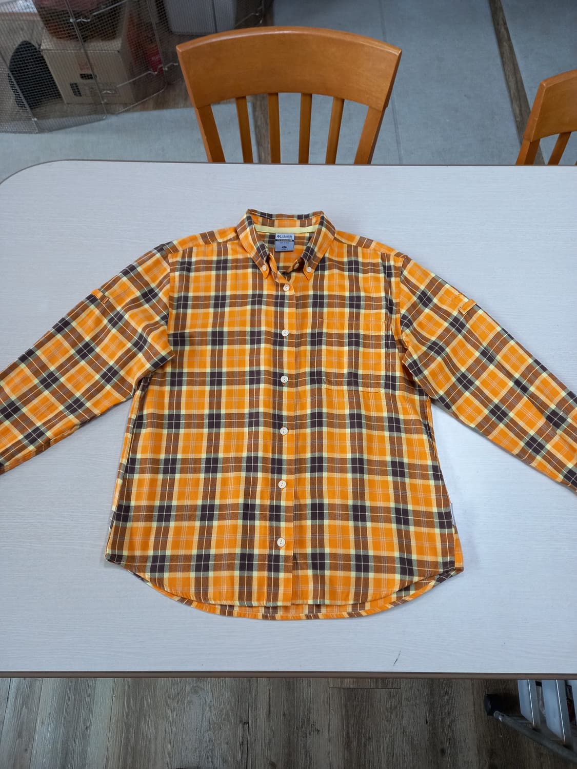 L100 Columbia 가을겨울용 여성 체크 셔츠 L-693 상품이미지1