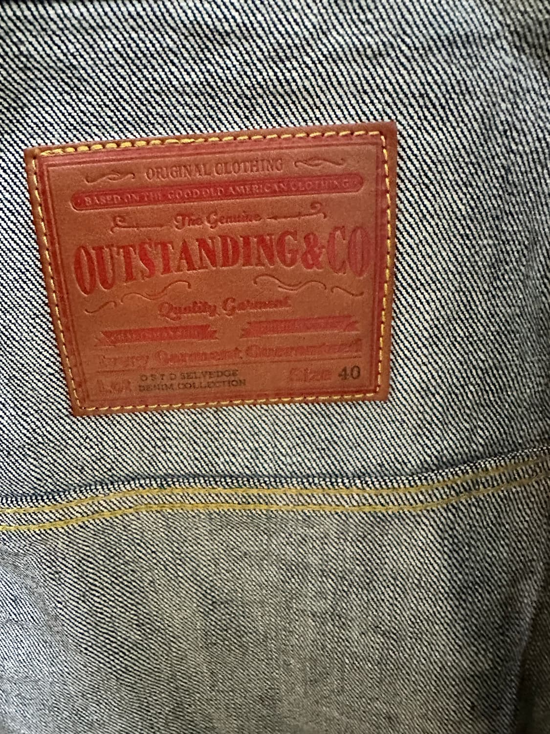 아웃스탠딩 셀비지 데님 자켓 2세대 상품이미지3