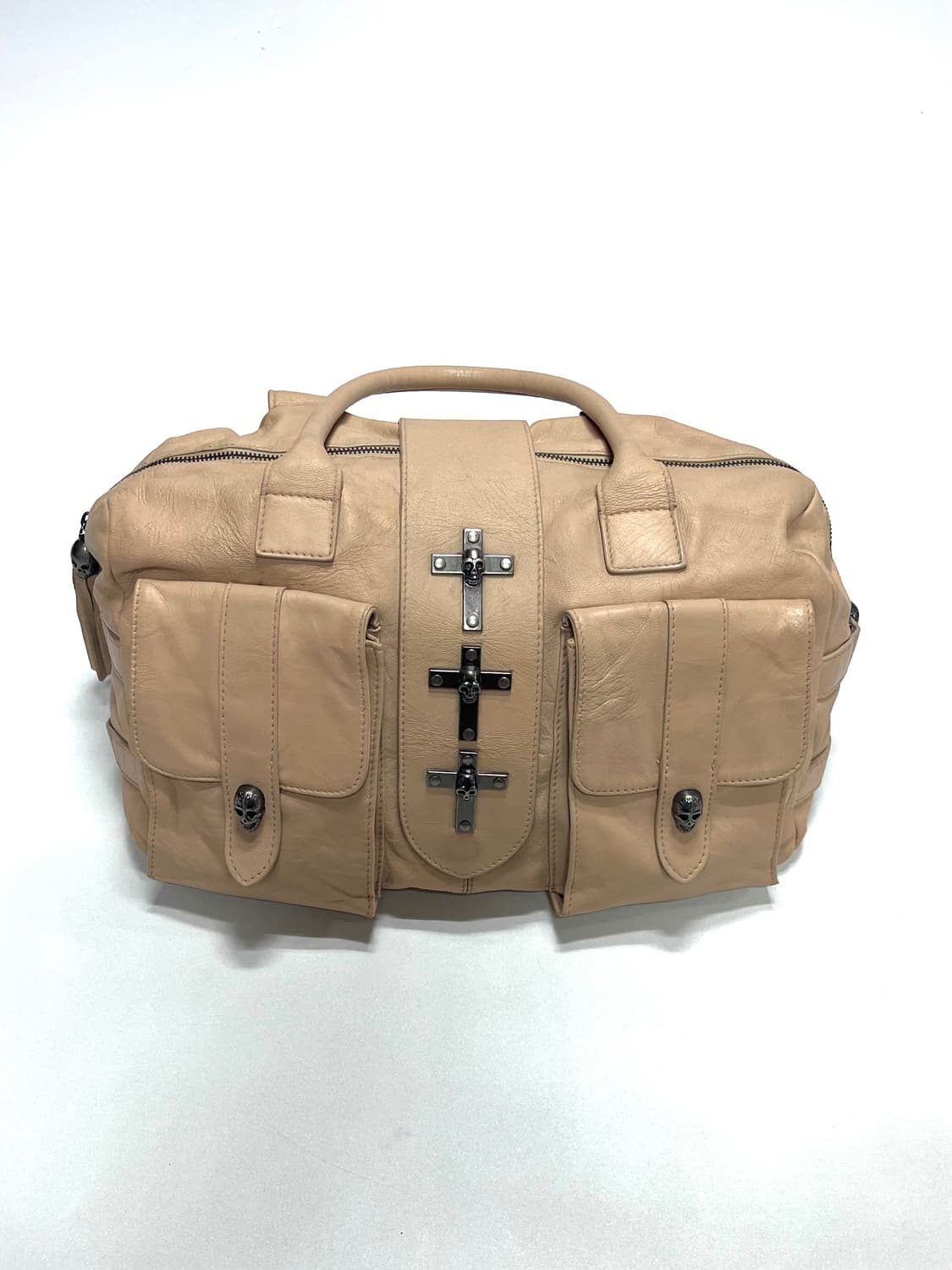 THOMAS WYLDE 스컬 레더 보스턴백 상품이미지1