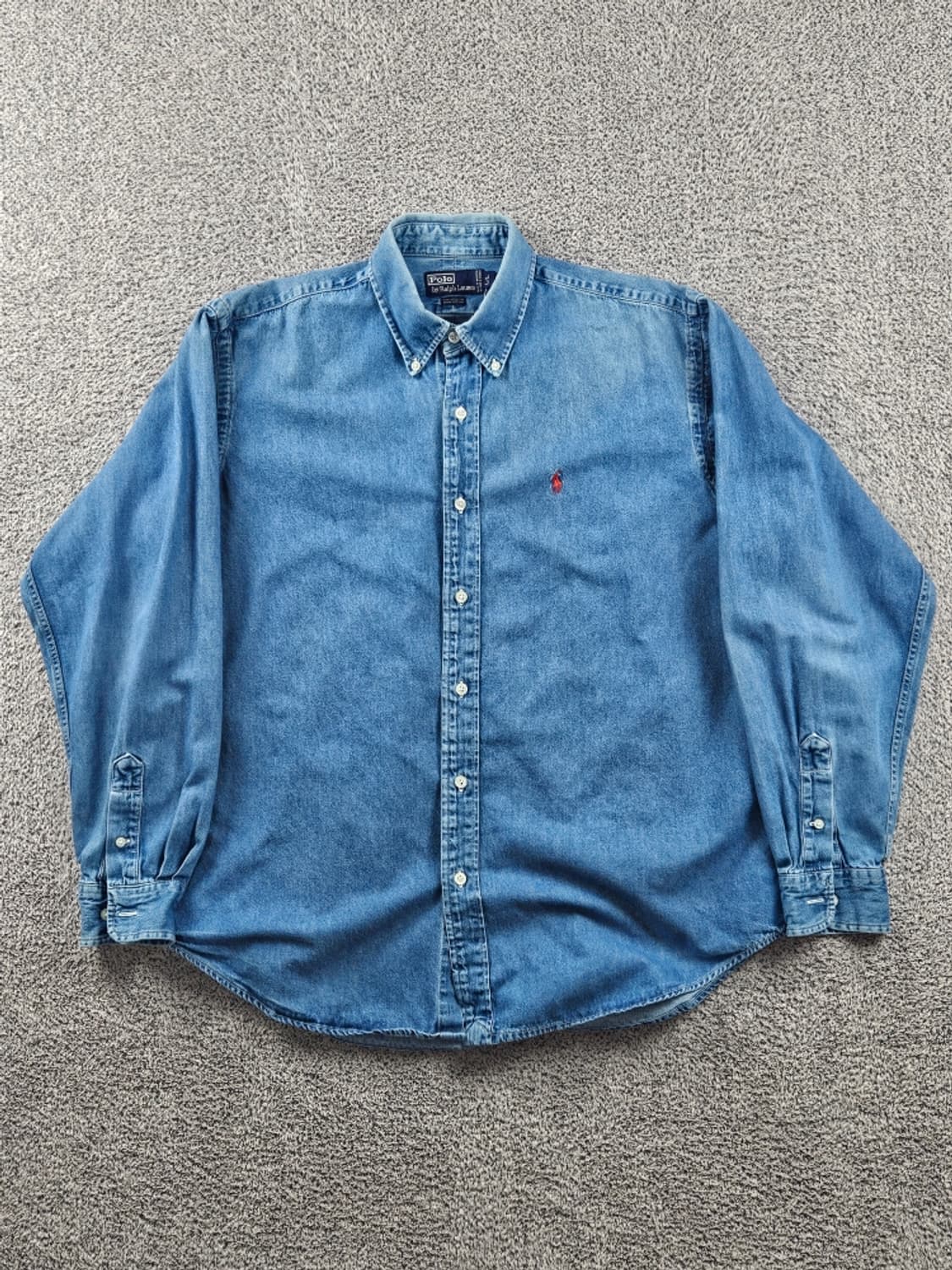80's 폴로랄프로렌 베이직 데님 셔츠 ( L ) / 10845 상품이미지2