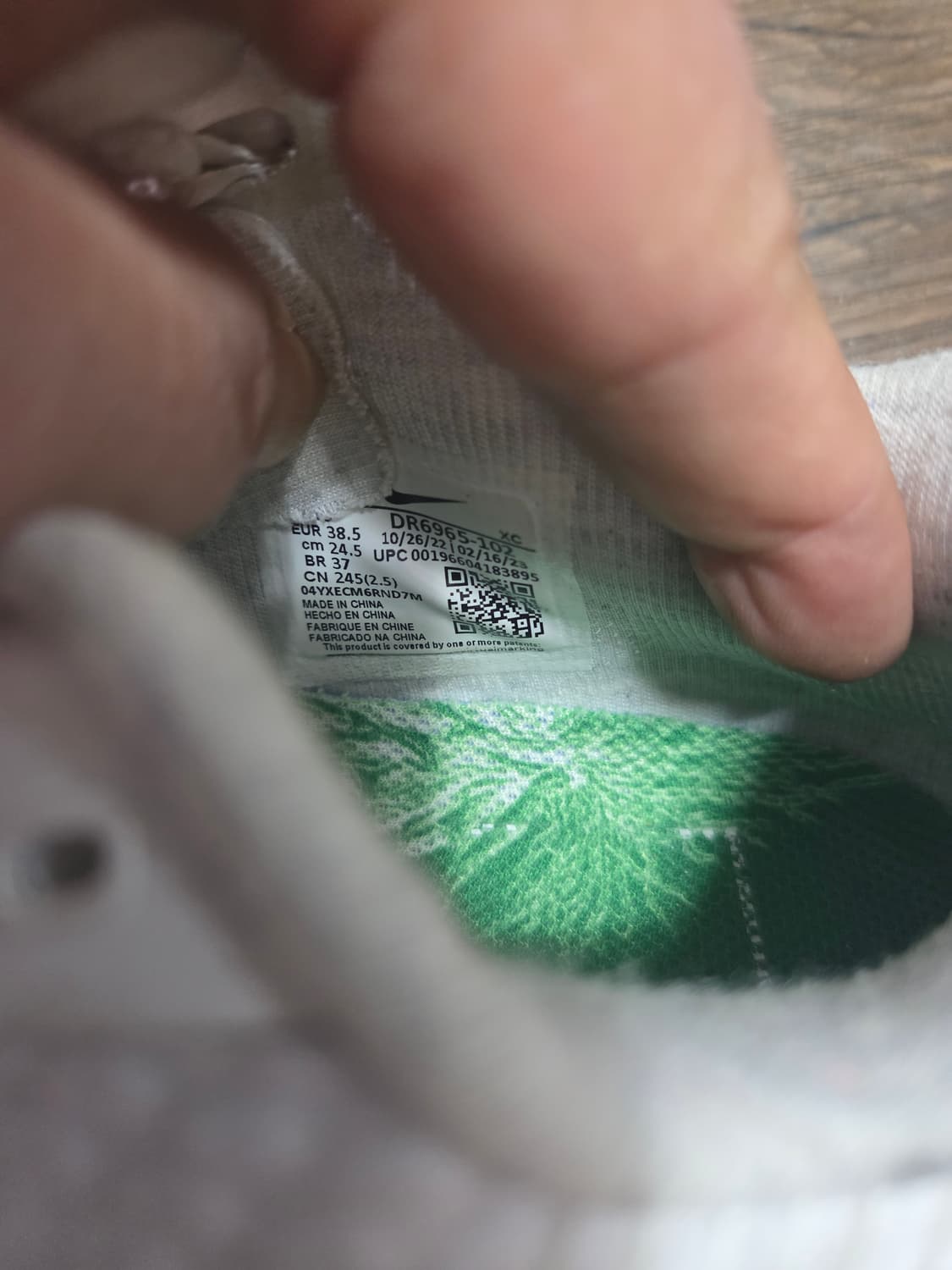 나이키 줌 베이퍼 11 HC 화이트/켈리그린 245 상품이미지6