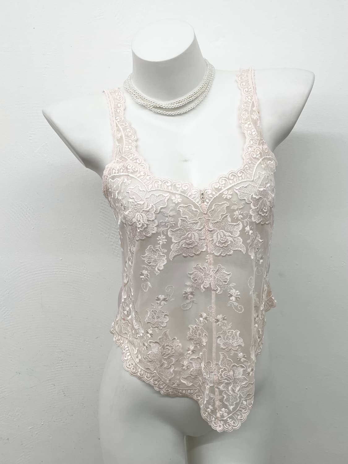 핑크페어리 자수 슬립 상품이미지1