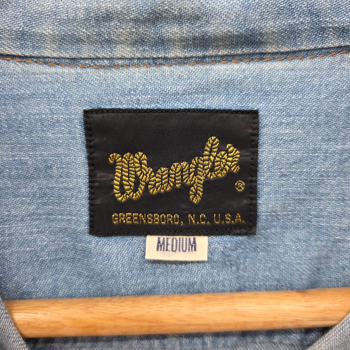 랭글러 데님 셔츠 남방 빈티지 남m 상품이미지4