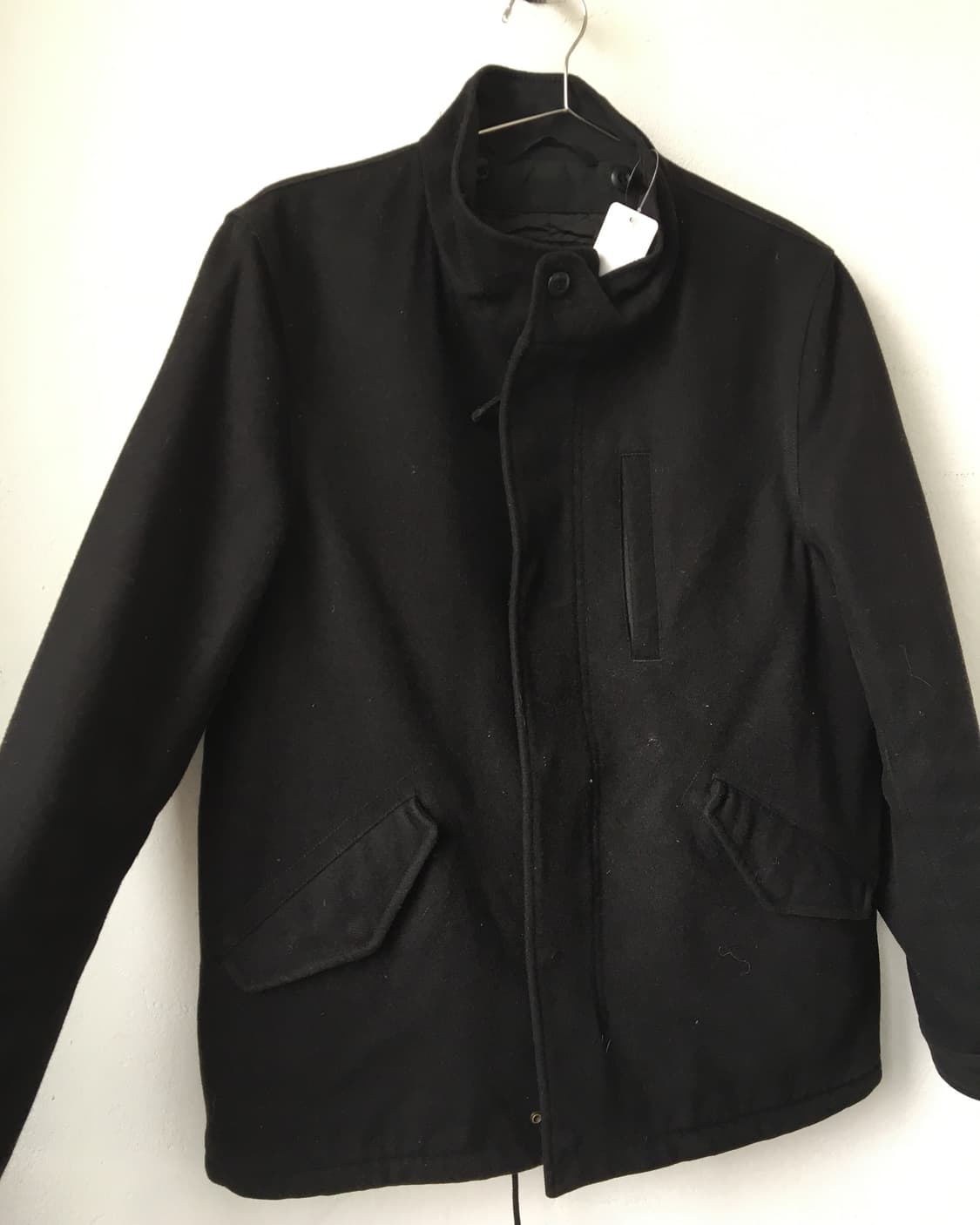 Woolen high neck coat 상품이미지4