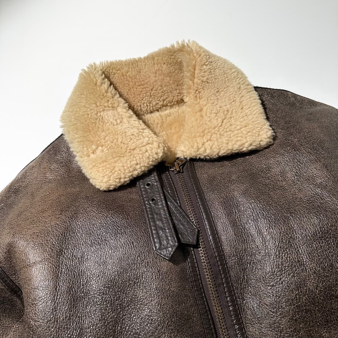 오리지널 B-3 램스킨 시어링 무스탕 봄버 자켓 상품이미지4