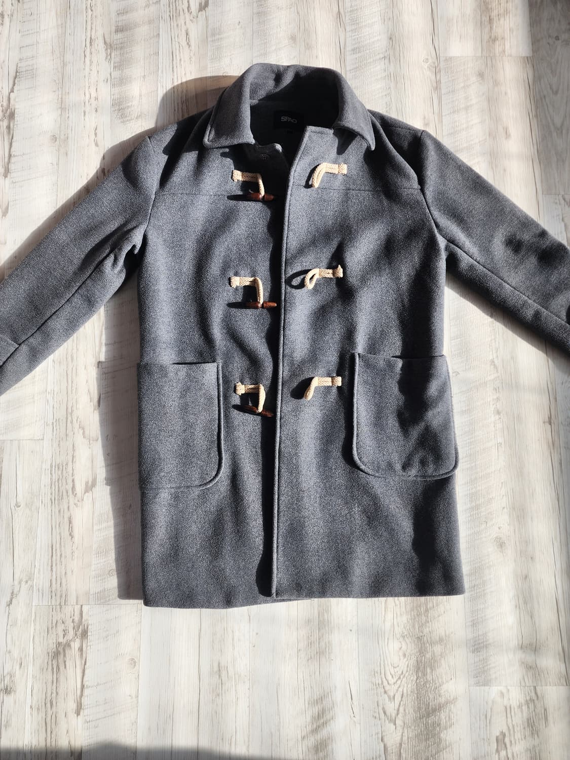 후아유 울블랜드 더플코트 그레이 팜. L(100~105사이즈) 떡볶이코트 상품이미지1