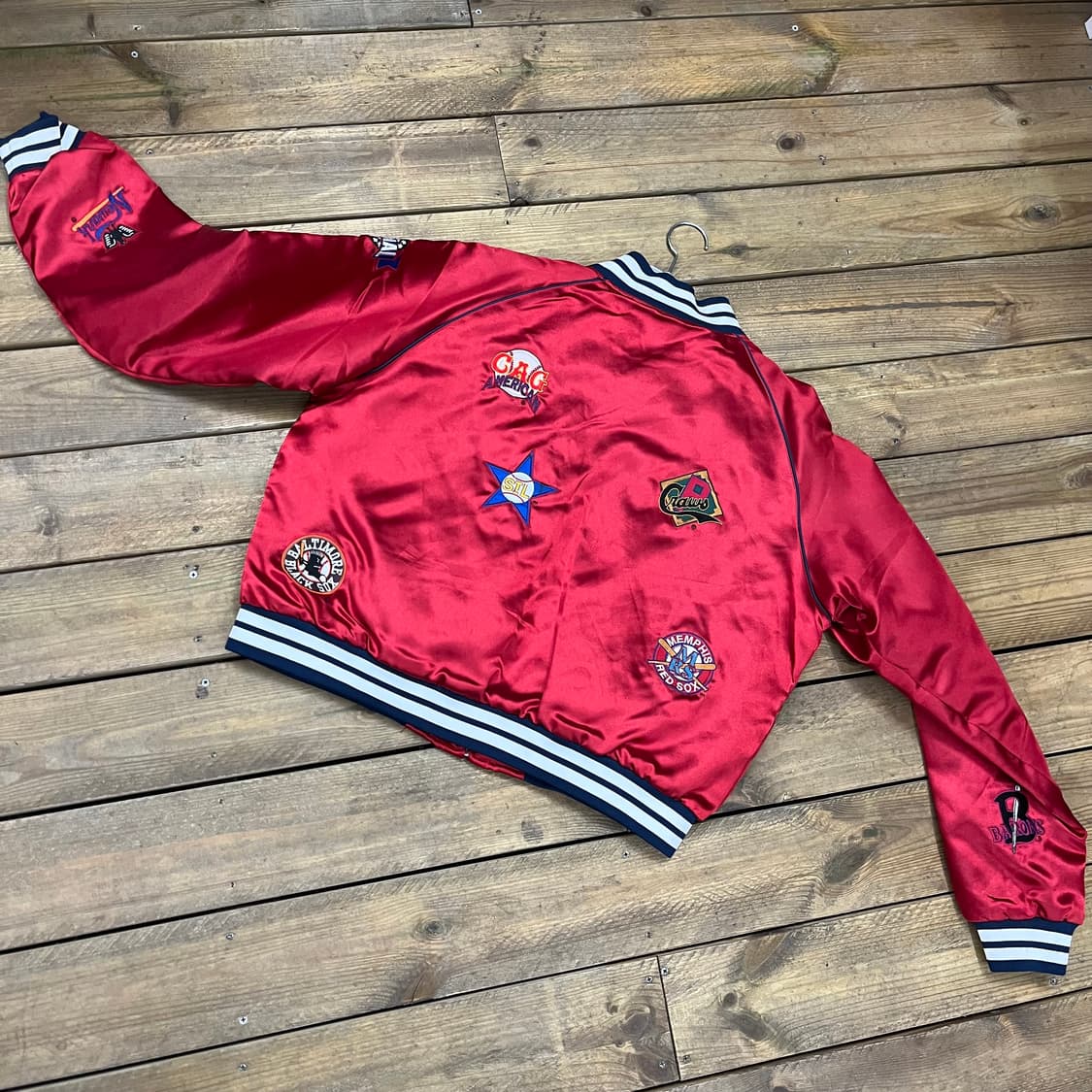 빈티지 스타디움 자켓 레드 패치  상품이미지3