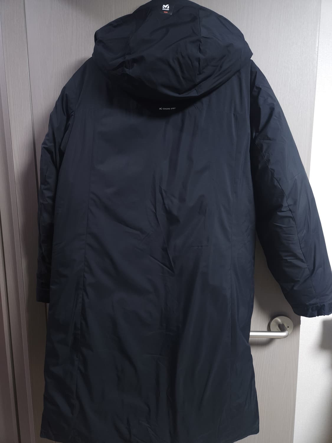 밀레 가위털 롱패딩, L 상품이미지4