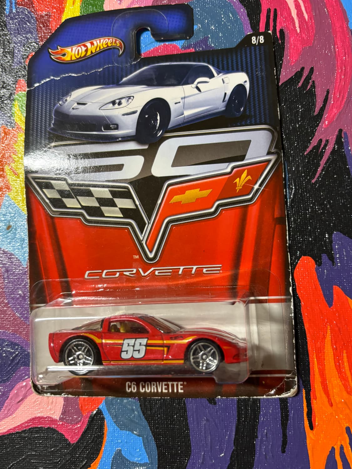 빈티지)미개봉) 핫휠 c6 콜벳 다이캐스트 인테리어 소품 상품이미지10