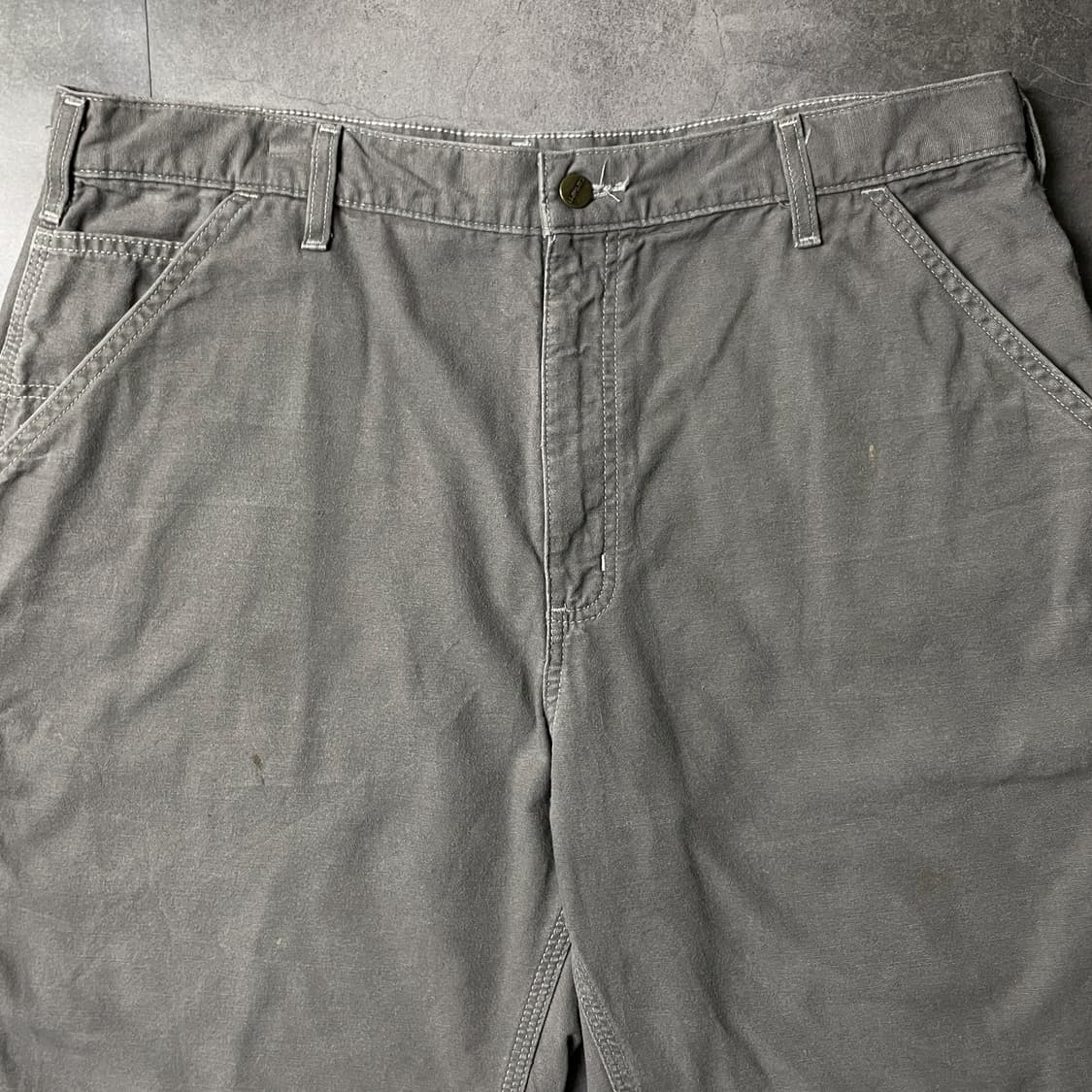 CARHARTT 칼하트B278 그레이캔버스 유틸리티 하프팬츠 A01093 상품이미지2