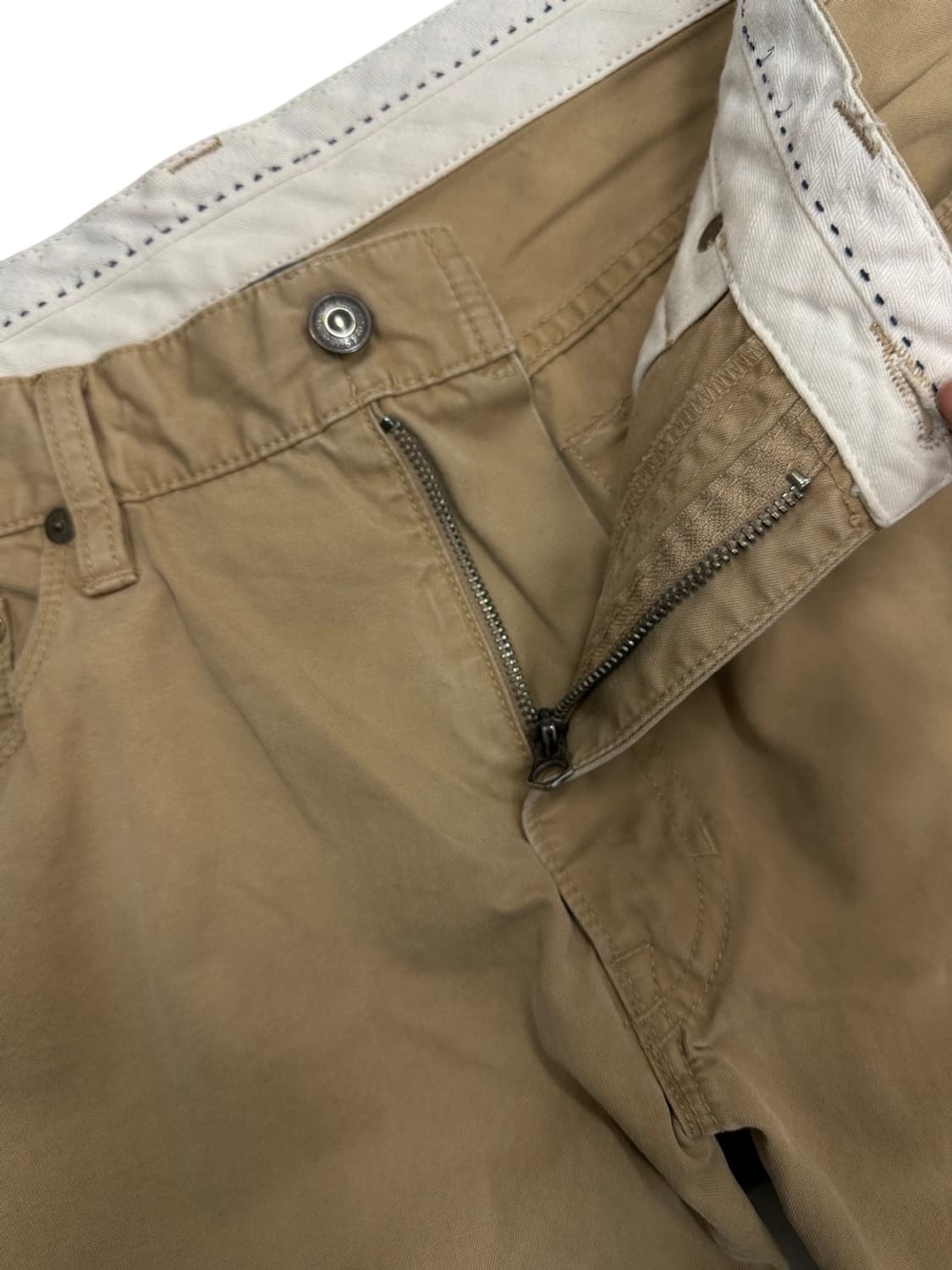 00s 폴로 코튼팬츠 면바지 베이지 (34, 가죽패치) 상품이미지4