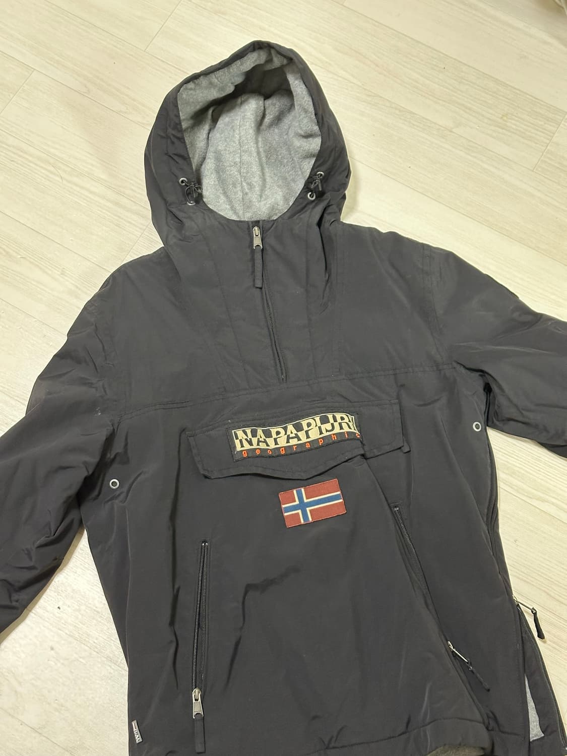 나파피리 레인포레스트 포켓1 아노락 Blue Marine 상품이미지4