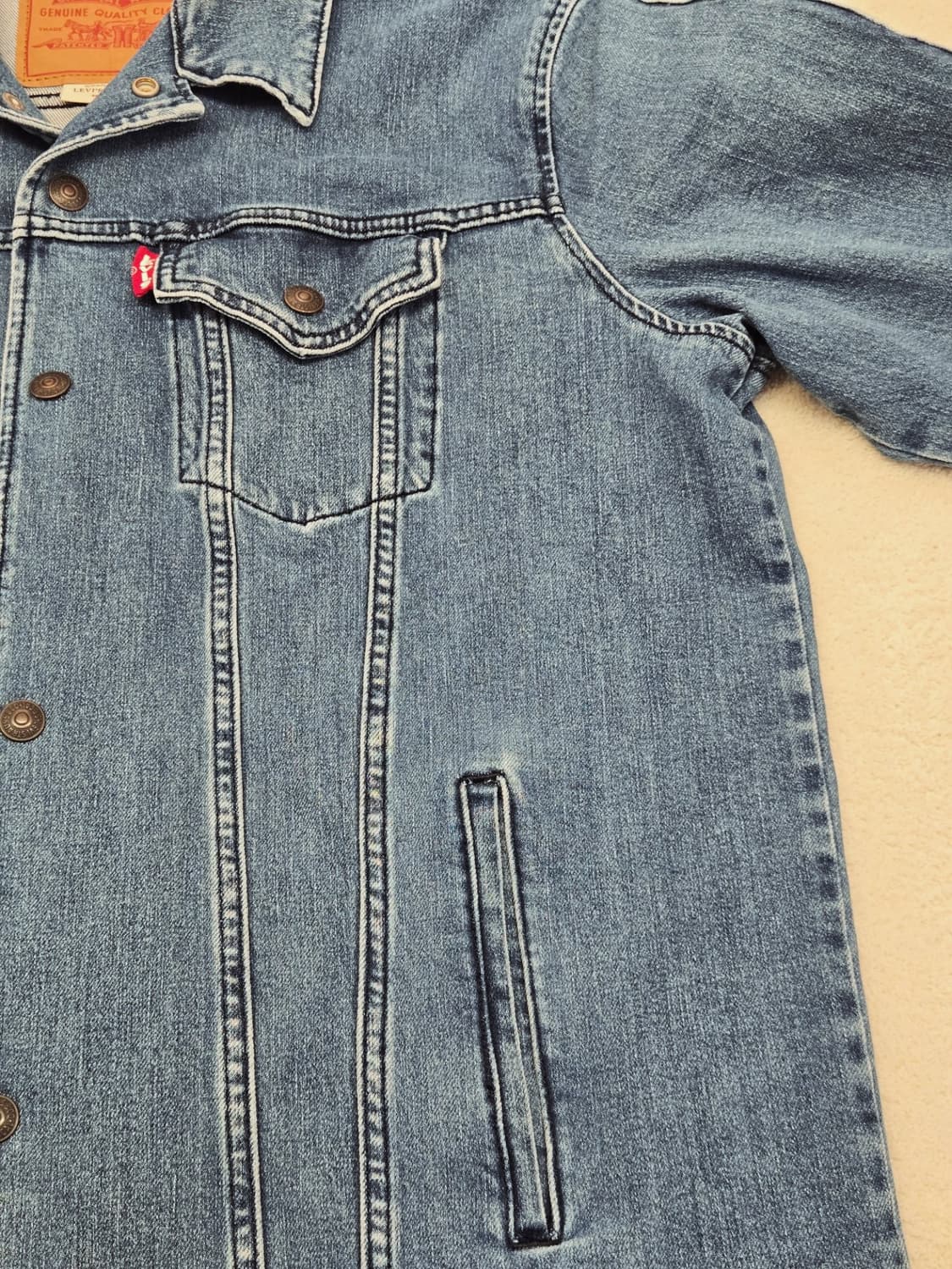 리바이스 로고 청자켓 L 상품이미지7