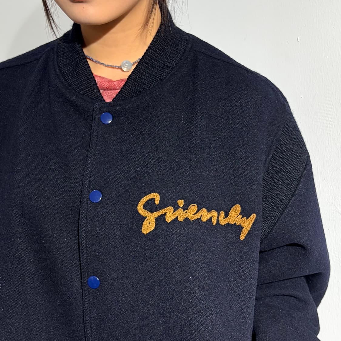 90s 지방시 active sports 울 바시티 자켓 상품이미지2