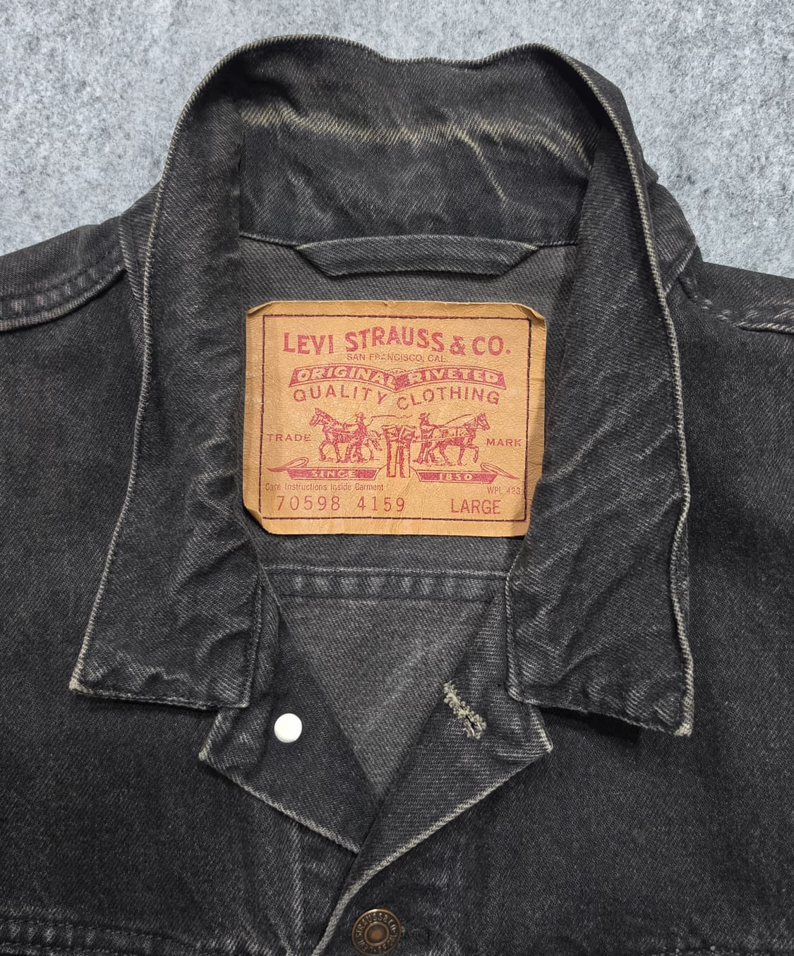 리바이스 90s USA 70598 트러커 데님 자켓 L 상품이미지5