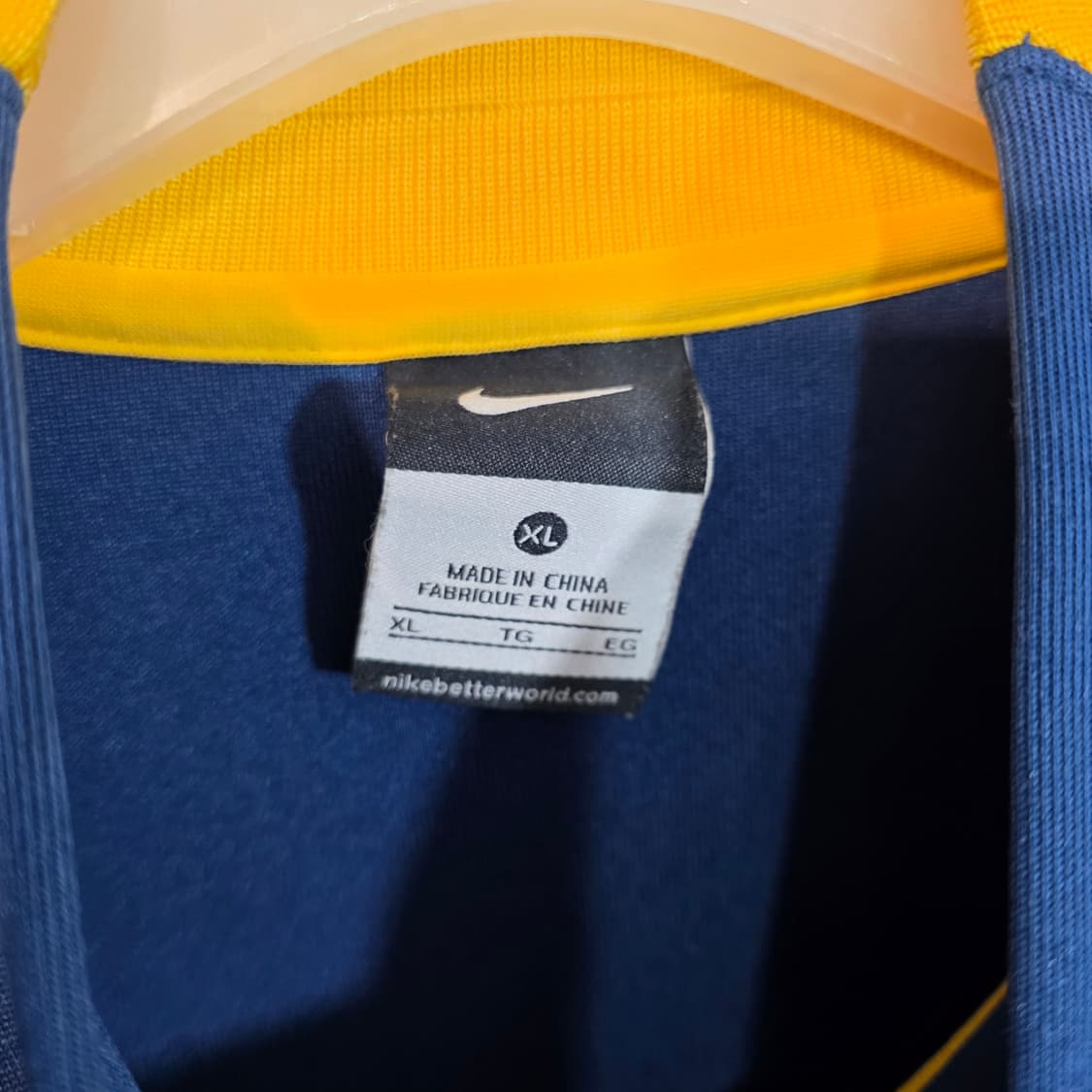 나이키 보카 CABJ 트랙탑 네이비/옐로우 져지 XL 상품이미지5
