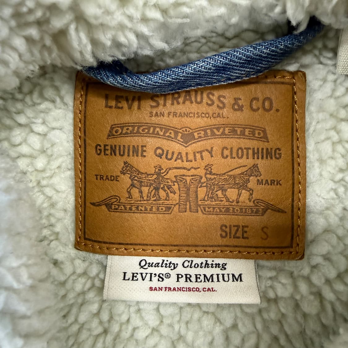 (S)리바이스 Levis 데님 쉐르파 자켓 상품이미지2
