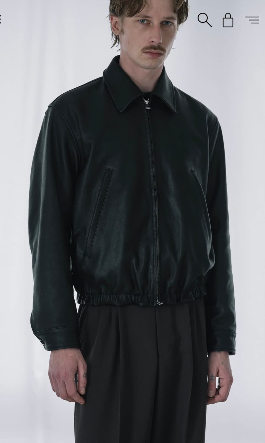 yoke leather zip blouson 상품이미지8