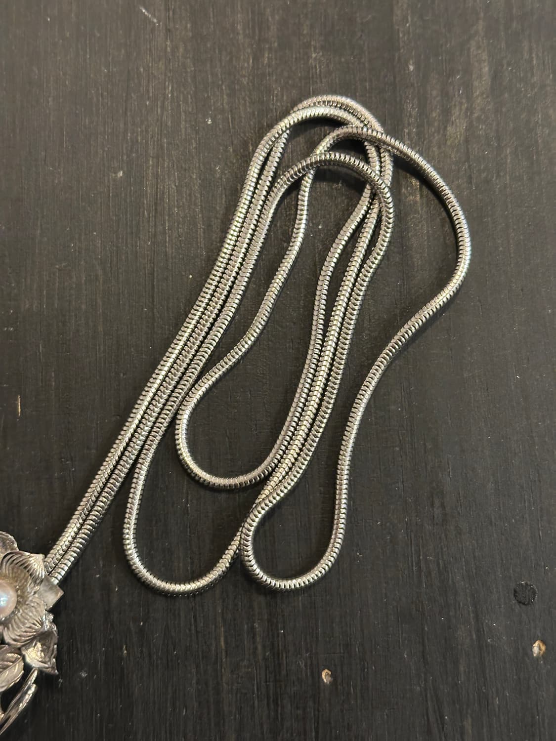 Vintage pearl bolo tie🫧 상품이미지3
