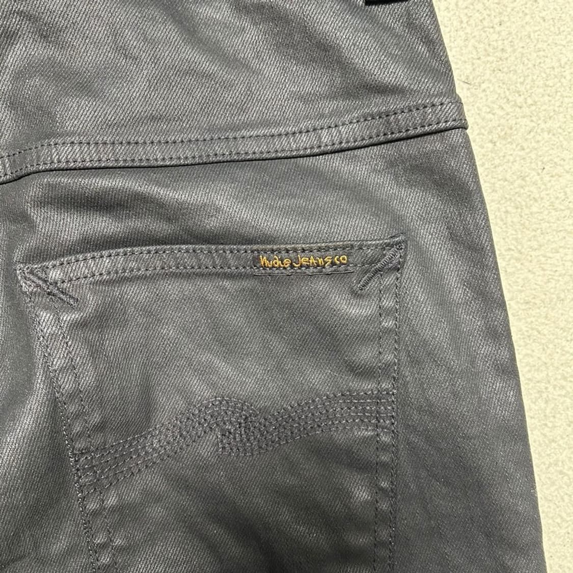 누디진 씬핀 오델 블랙 코팅진 30 32 상품이미지4