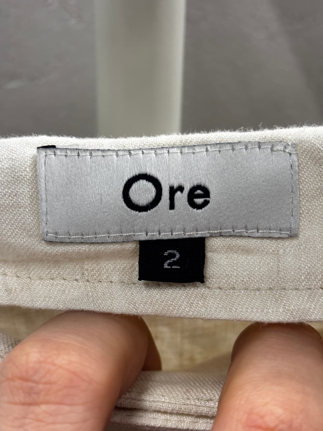 Ore 린넨 랩 스커트 아이보리 상품이미지4