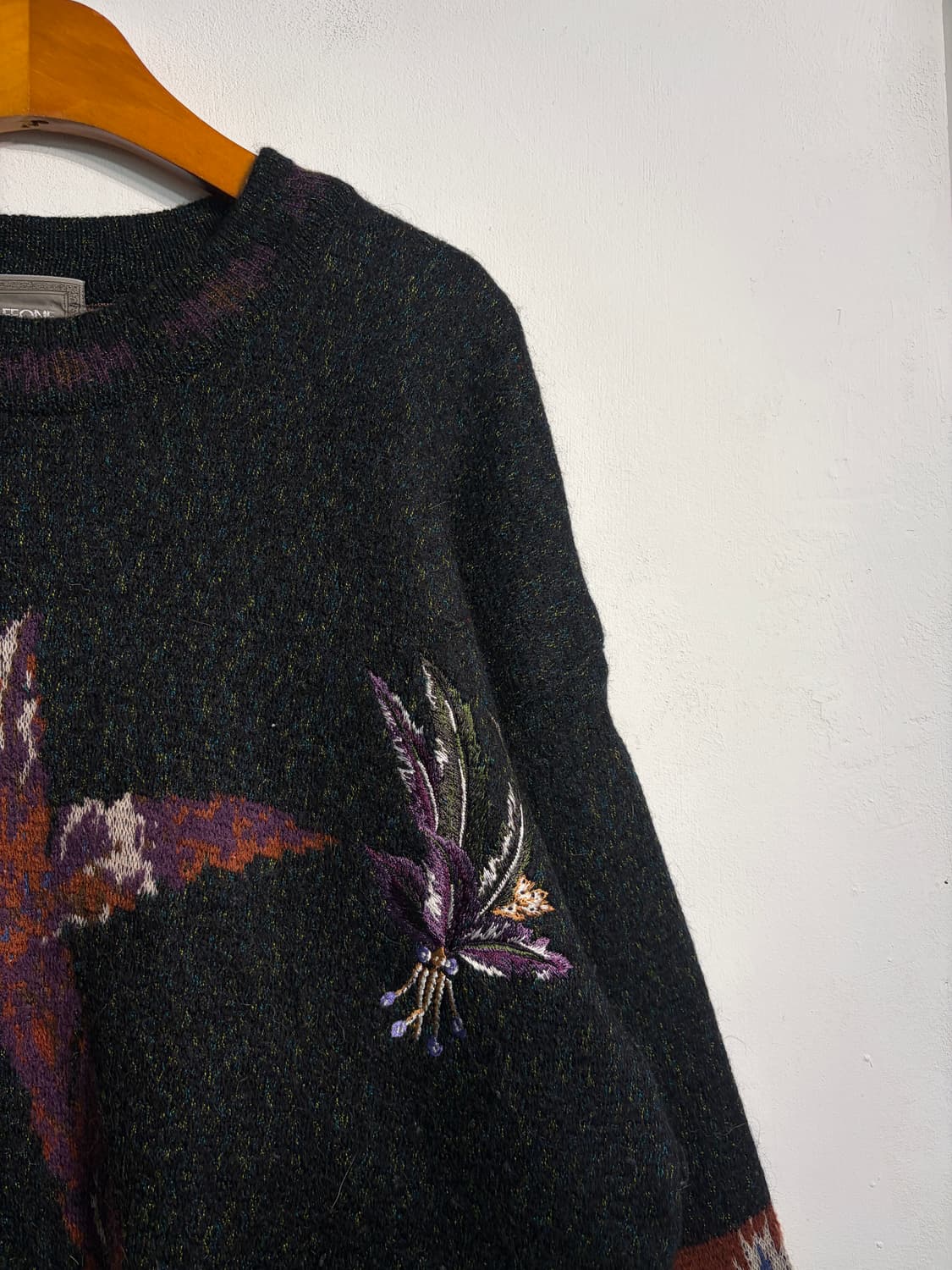 wool 90% 자수 니트 L 상품이미지4