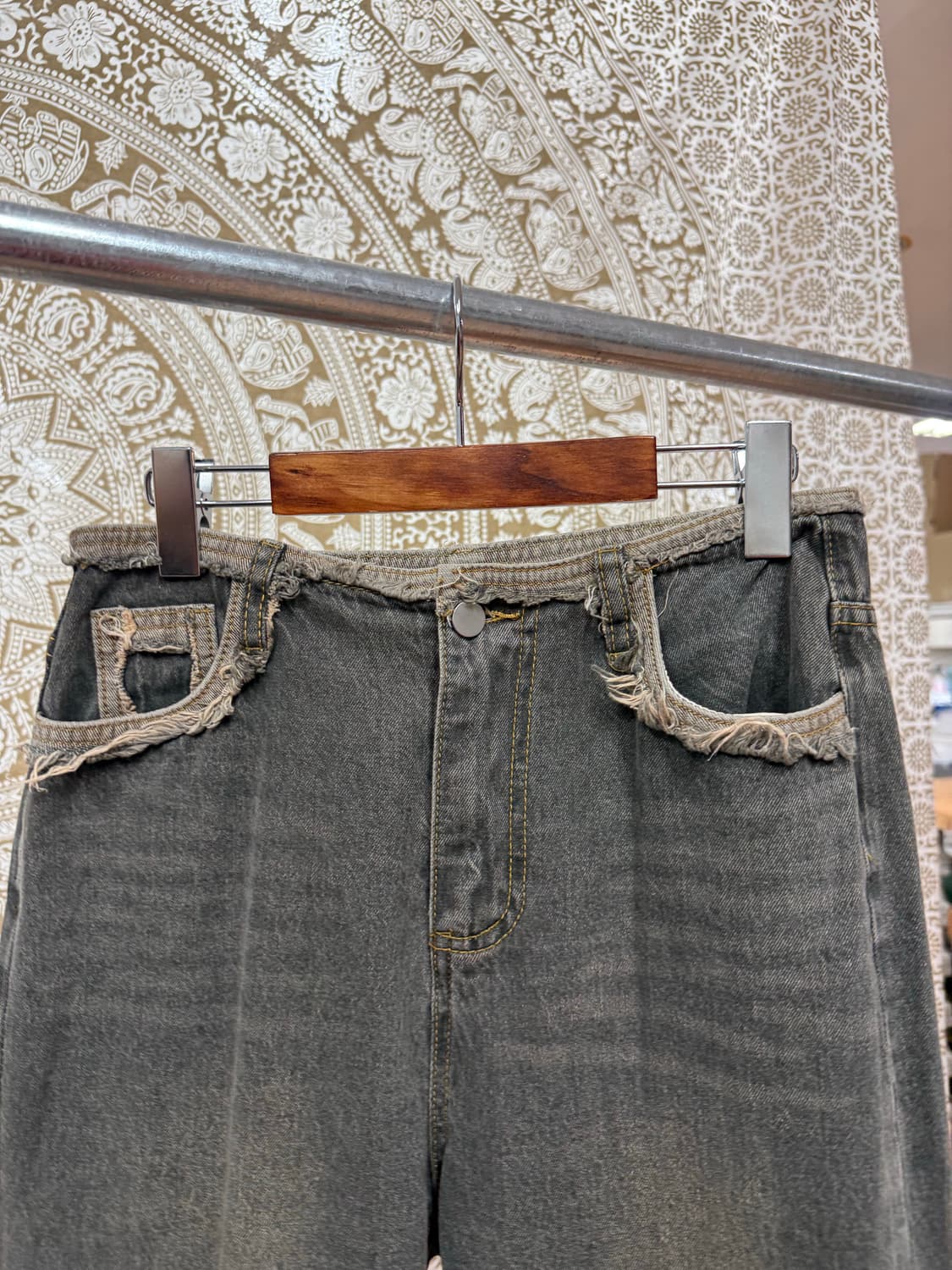 빈티지 디테일 데님팬츠  상품이미지4