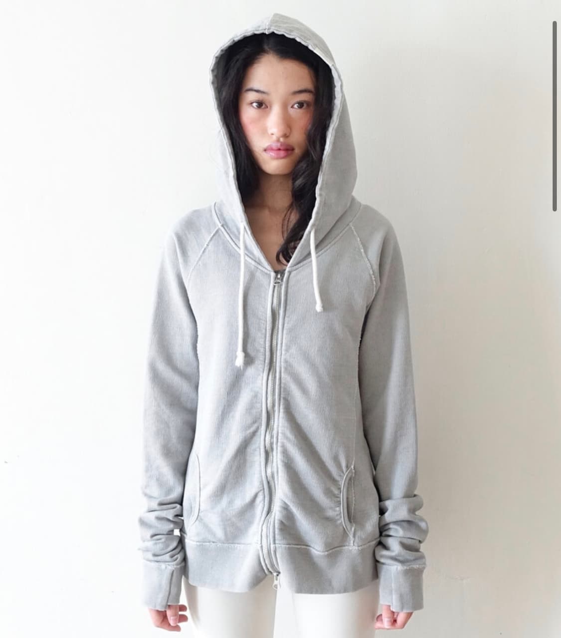 샵페어리 washed lily hoodie (grey) 상품이미지1