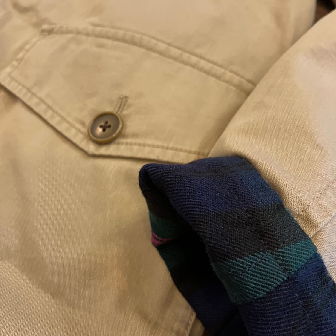 빔즈 울 & HBT 리버시블 해링턴자켓 M 상품이미지8