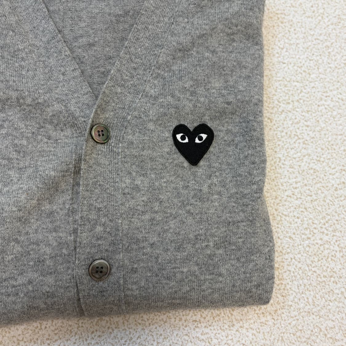 꼼데가르송 블랙와펜 그레이 가디건 상품이미지2