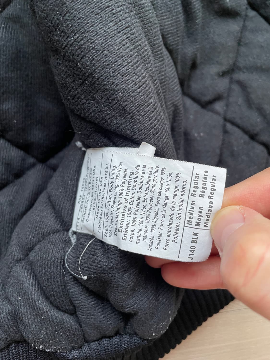 칼하트 J140 BLK 블랙 액티브 자켓 빈티지 상품이미지8