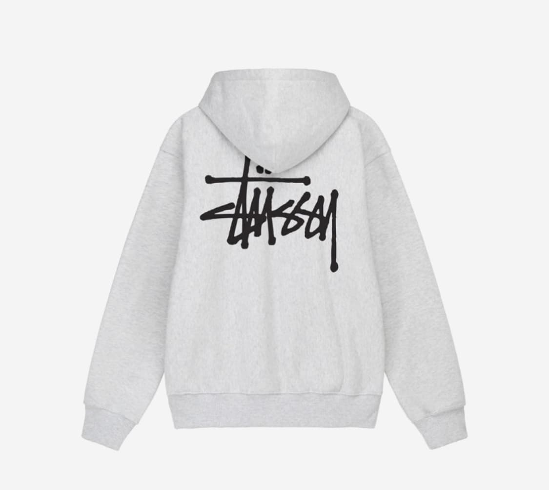 Basic Stussy Hoodie Ash Heather 2023 상품이미지2